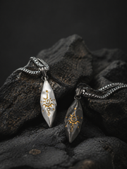 Tibetan Wishing Stone Amulet Pendant Necklace