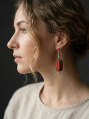 Vintage Handmade Tibetan Drop Earrings