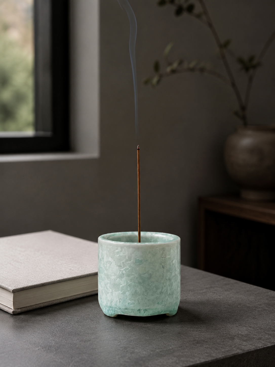 Crystalline Glaze Ceramic Incense Holder