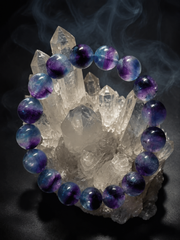 Tibetan Bi-Color Fluorite Crystal Healing Bracelet