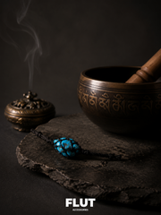 Tibetan Raw Turquoise Hand-Woven Adjustable Bracelet