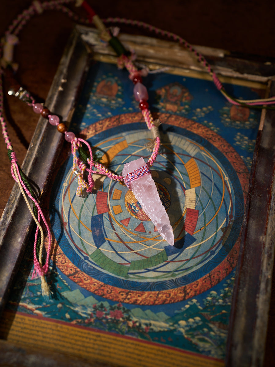 Wild Thread · Amethyst Handwoven Talisman Necklace