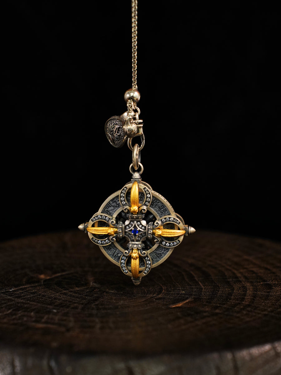 Vajra of Inner Strength Silver Necklace