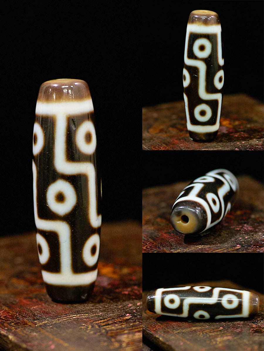 Eternal Sovereign Nine-Eyed Dzi Necklace