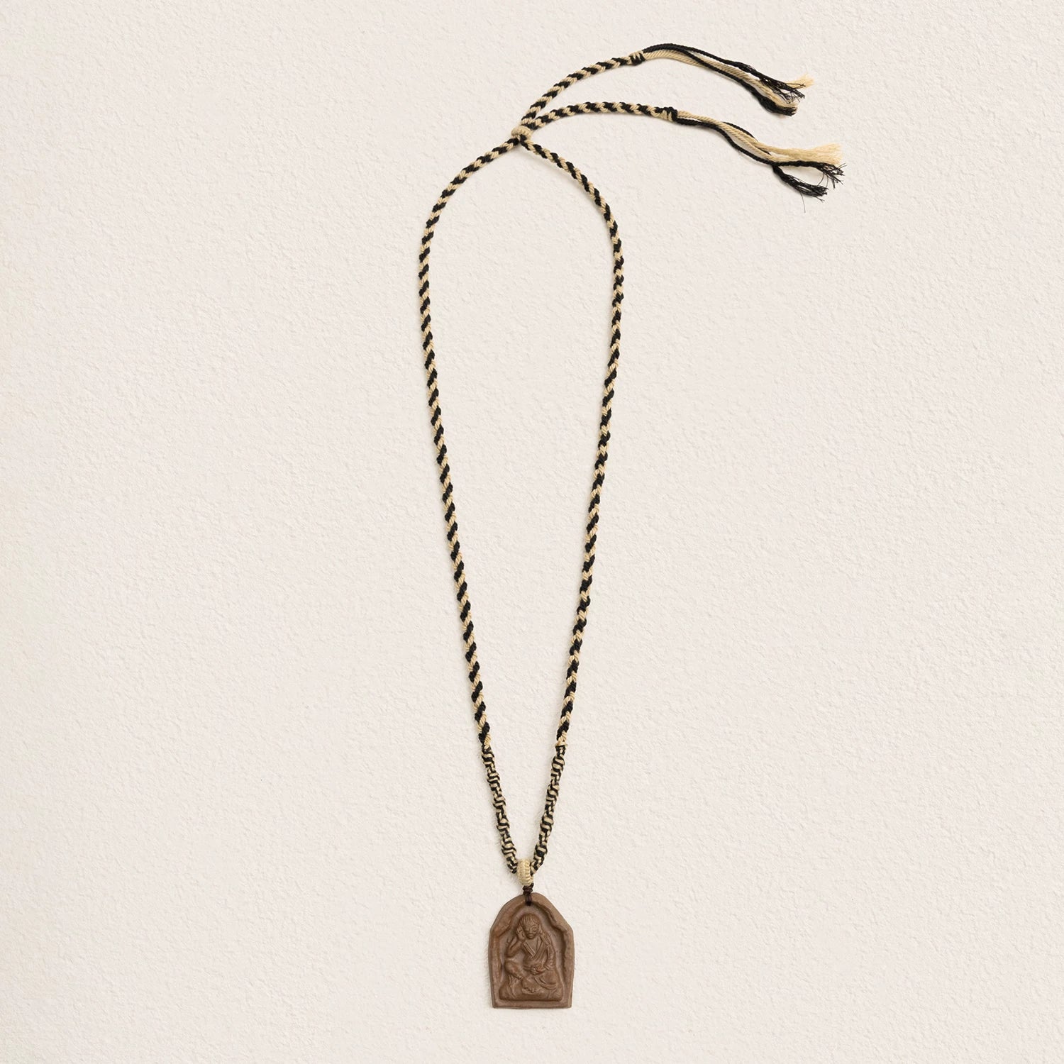 Handmade Tibetan Tsa Tsa Clay Amulet Necklace