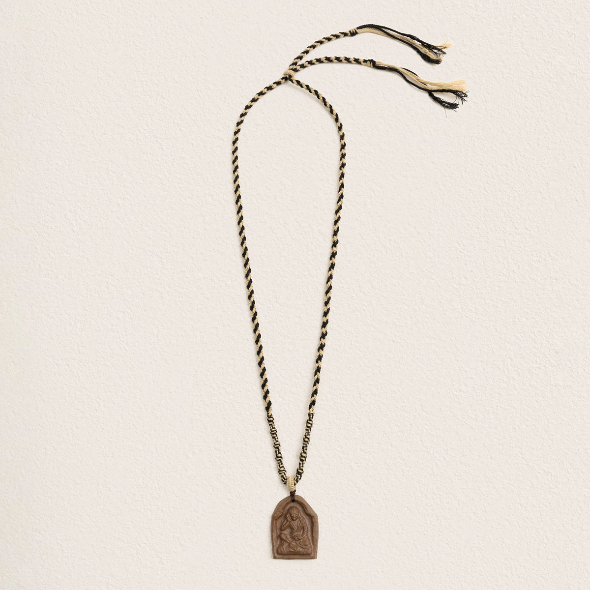Handmade Tibetan Tsa Tsa Clay Amulet Necklace