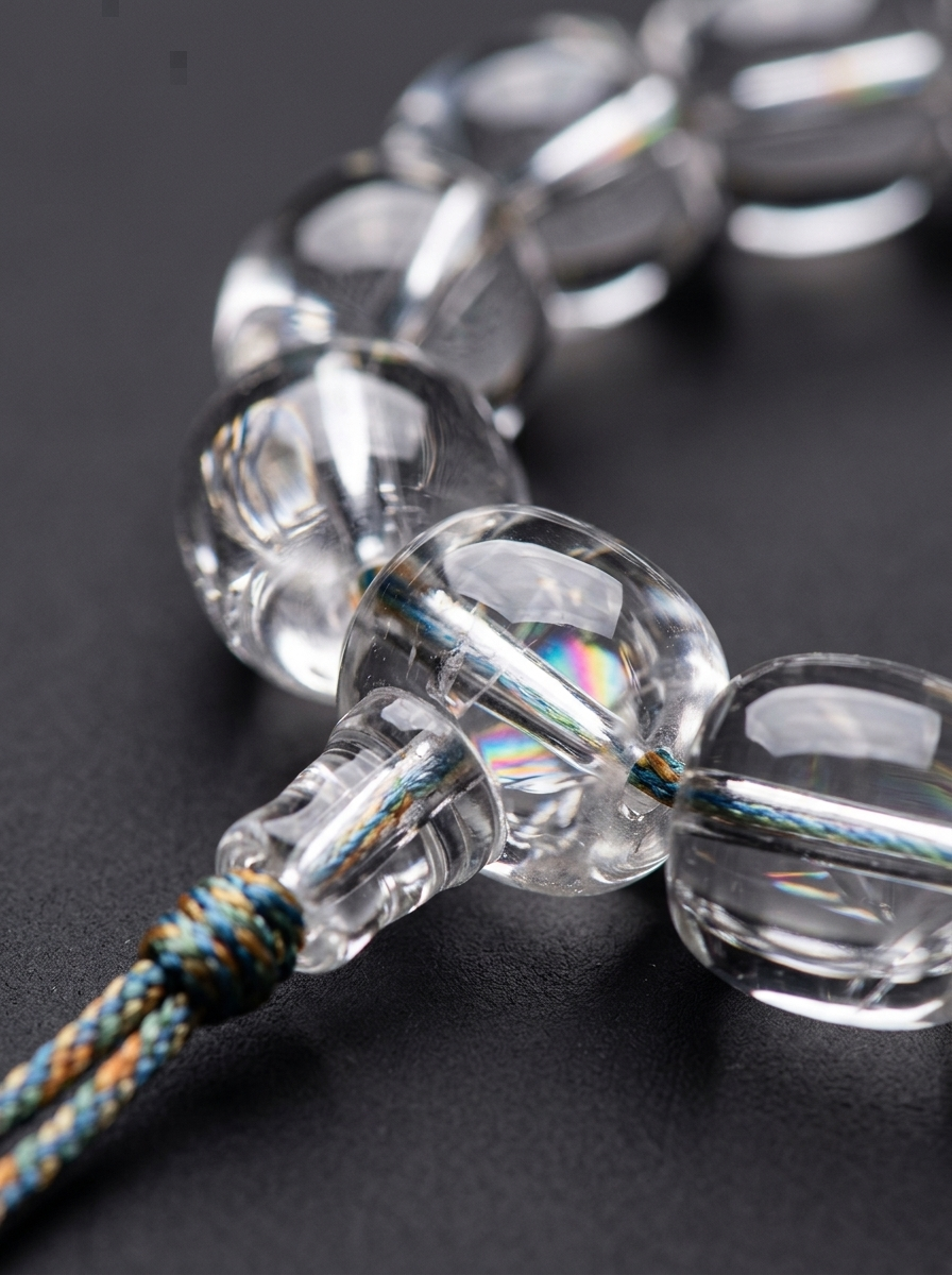 Tibetan Clear Quartz Meditation Mala Bracelet