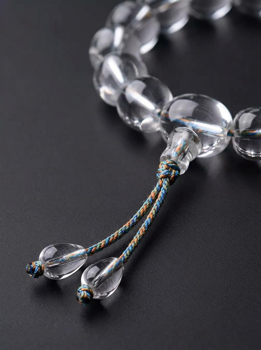 Tibetan Clear Quartz Meditation Mala Bracelet