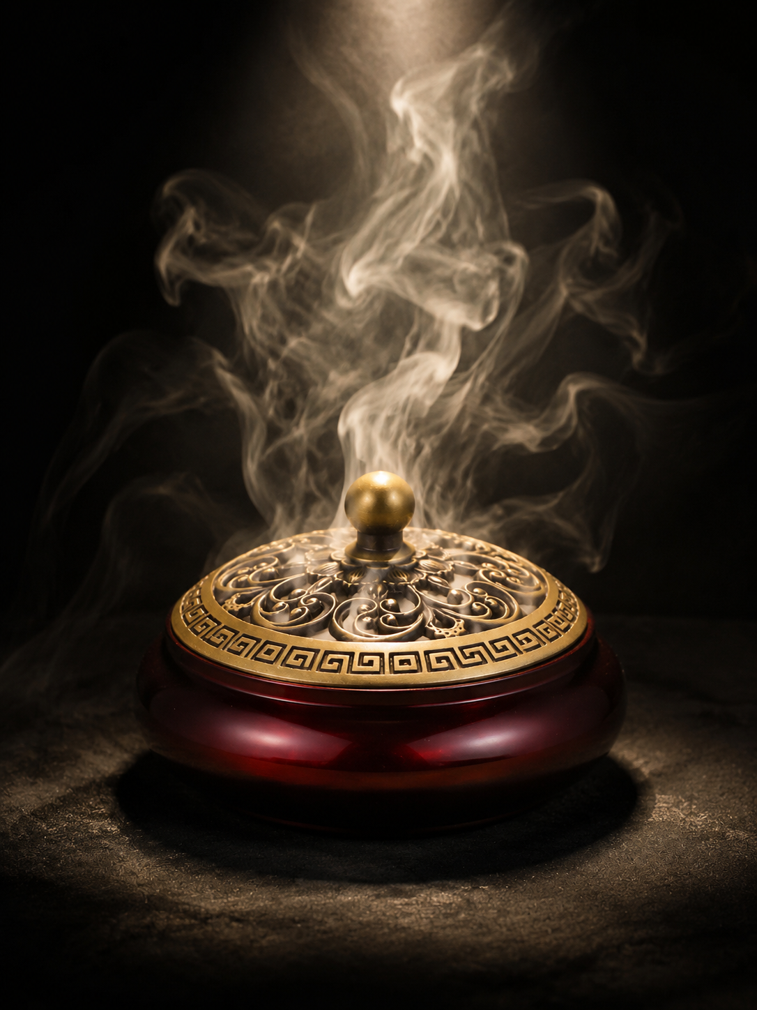 Tibetan Zen Brass Incense Burner for Meditation