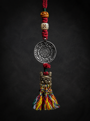 Handmade Tibetan Mandala Amulet Car & Bag Charm
