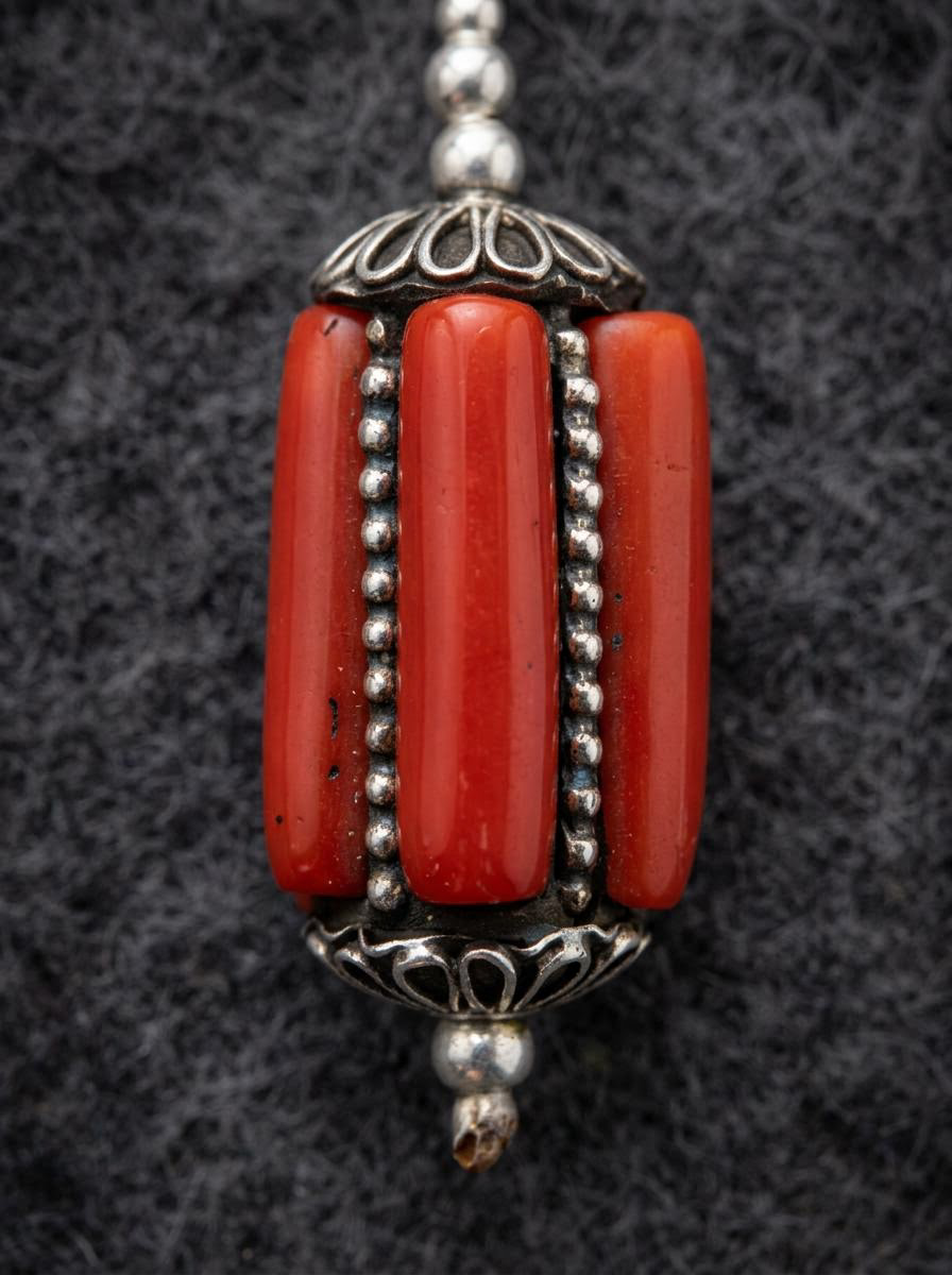 Vintage Handmade Tibetan Drop Earrings