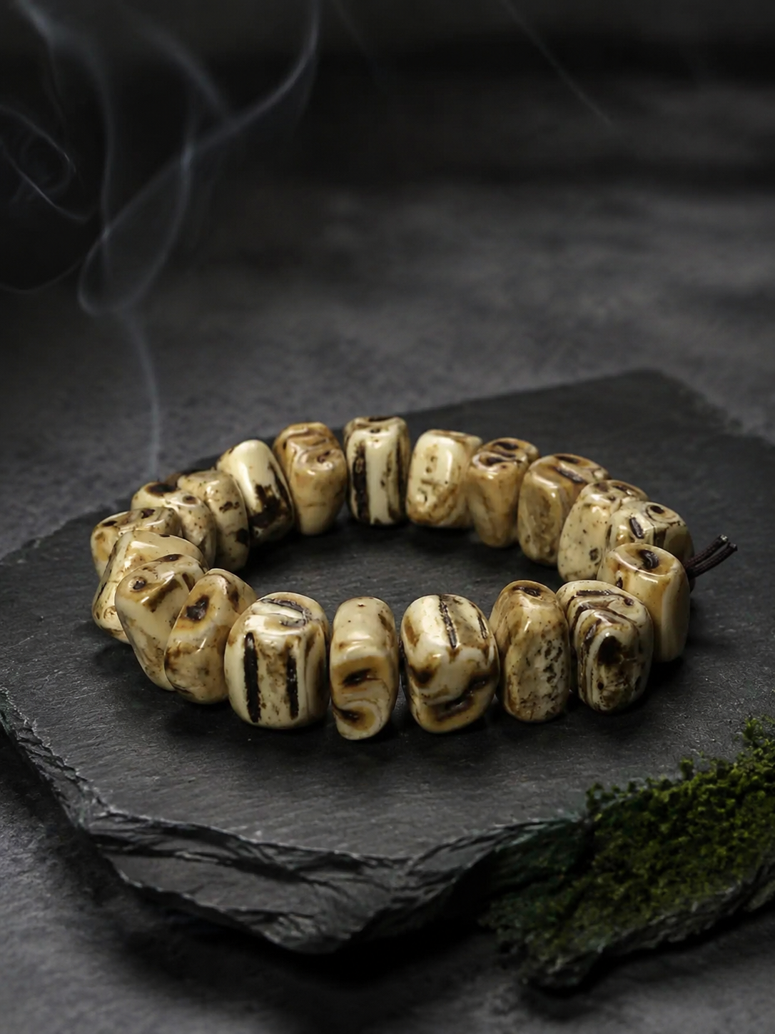 Vintage Tibetan Yak Bone Chunky Bead Bracelet