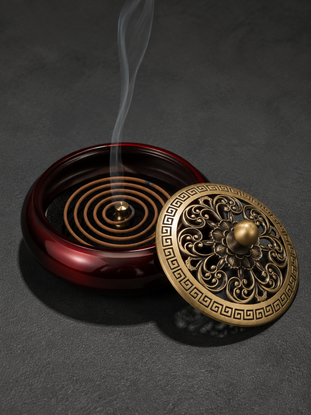 Tibetan Zen Brass Incense Burner for Meditation