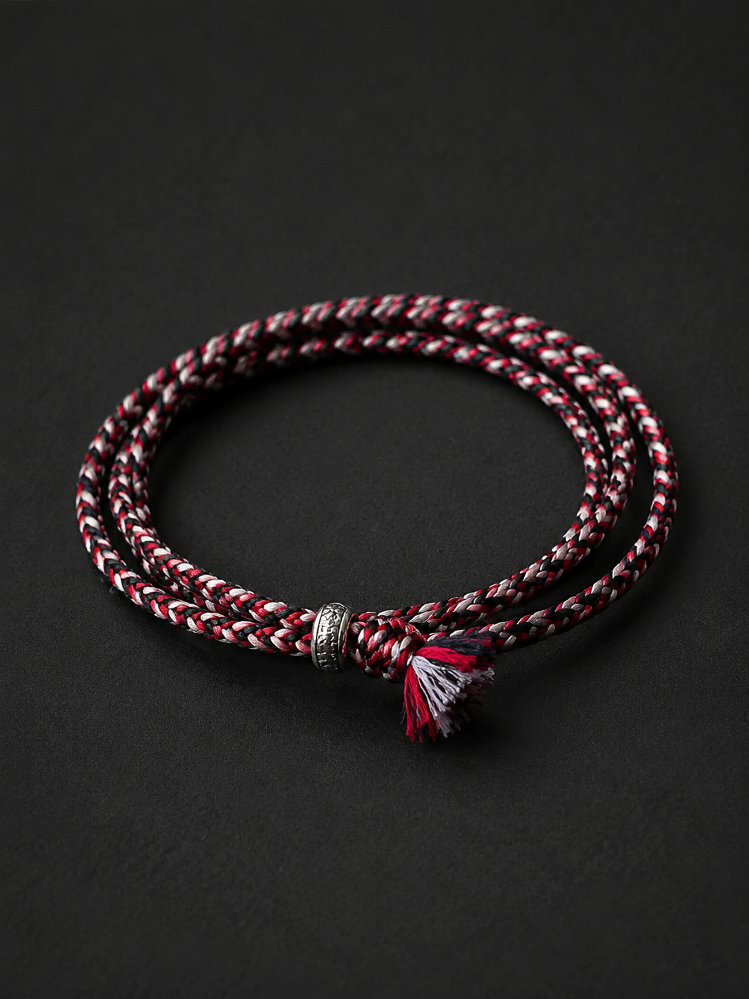 Tibetan Handmade Mulberry Silk Double Wrap Braided Bracelet