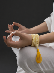 Tibetan Yak Bone 108 Mala Beads Bracelet & Necklace