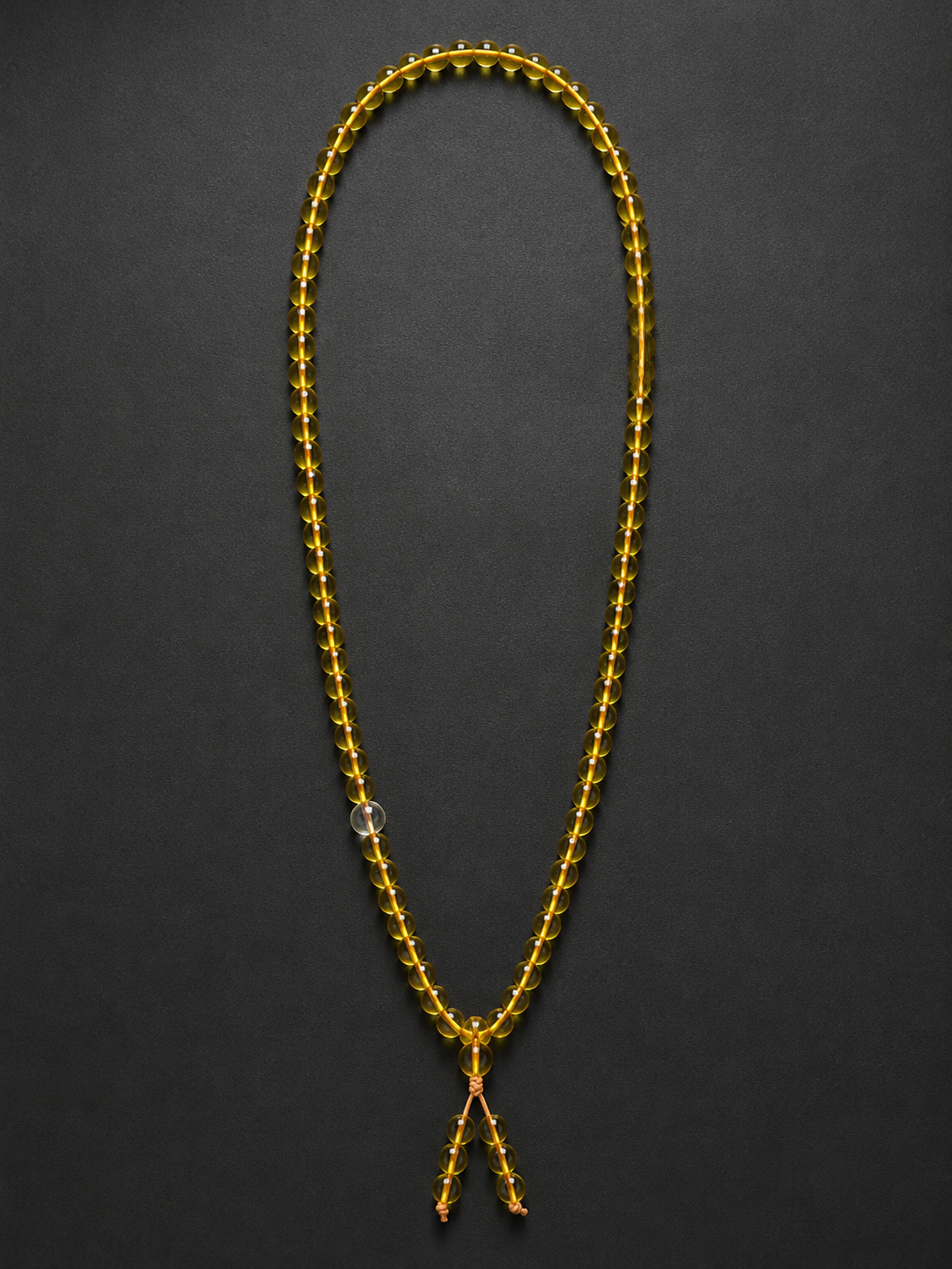 Natural Citrine 108 Mala Bead Wrap Bracelet