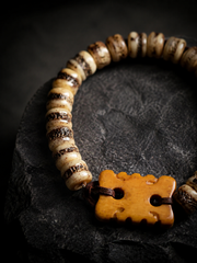Authentic Tibetan Yak Bone Mala Bracelet