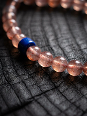 Men's Tibetan Red Agate & Lapis Lazuli 108 Mala Bracelet