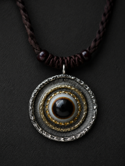Tibetan Agate Dzi Bead Healing Necklace