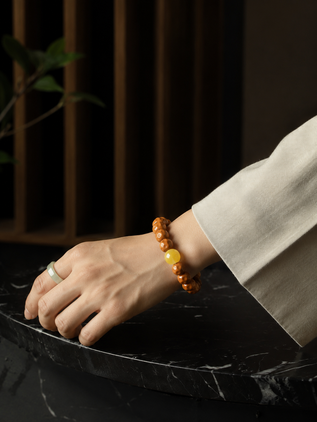 Tibetan Zen Faceless Buddha Meditation Bracelet