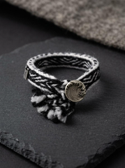 Handmade Tibetan Wool Bracelet: Nomadic Heritage