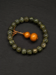 Tibetan Jade-Tone Xingyue Bodhi Seed Bracelet