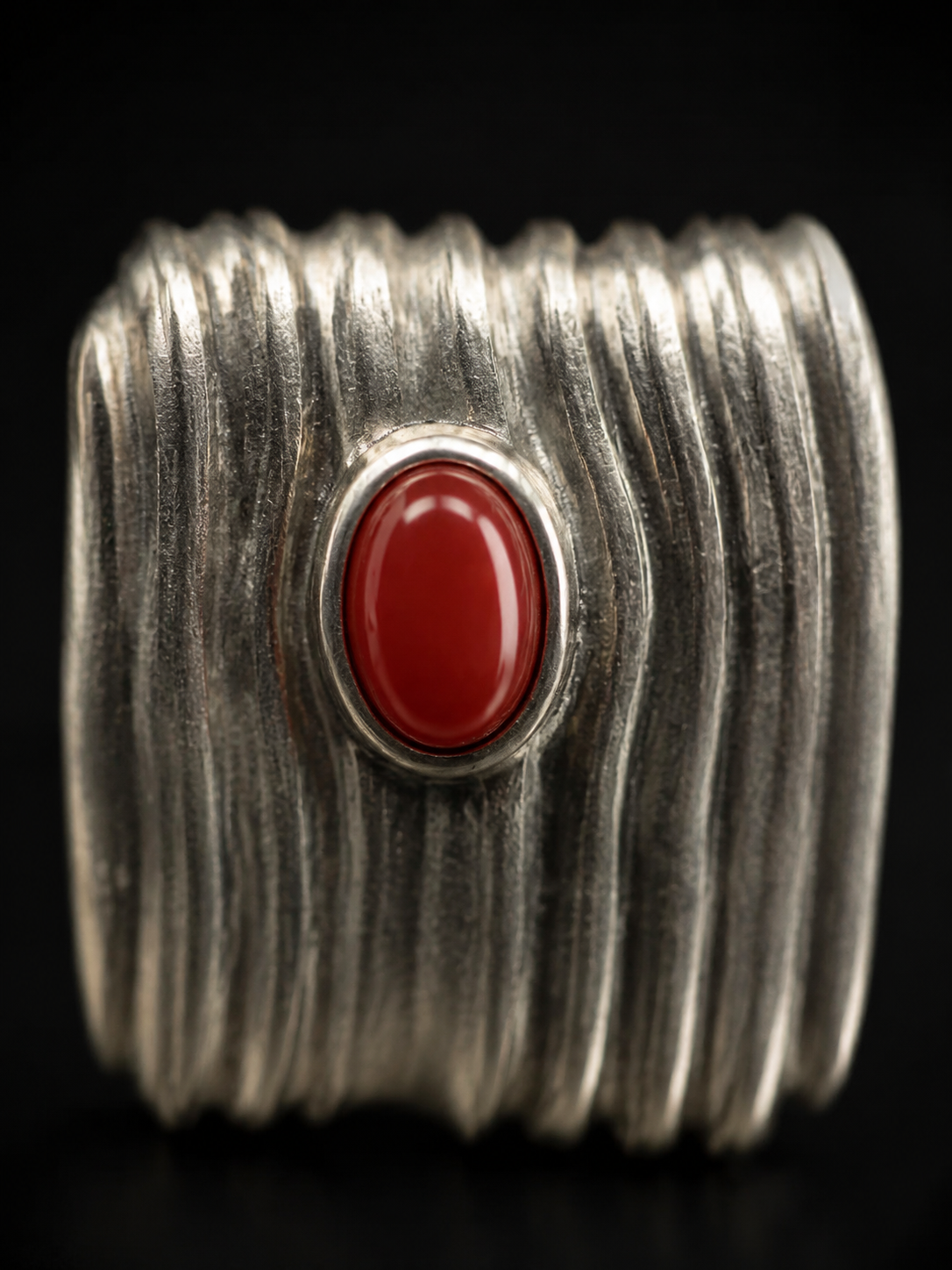 Tibetan Vintage Ripple Stone Stud Earrings