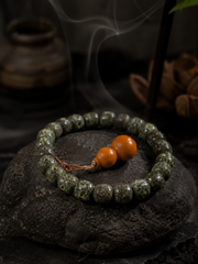 Tibetan Jade-Tone Xingyue Bodhi Seed Bracelet