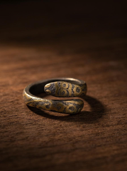 Vintage Tibetan Snake Thumb Ring - Adjustable