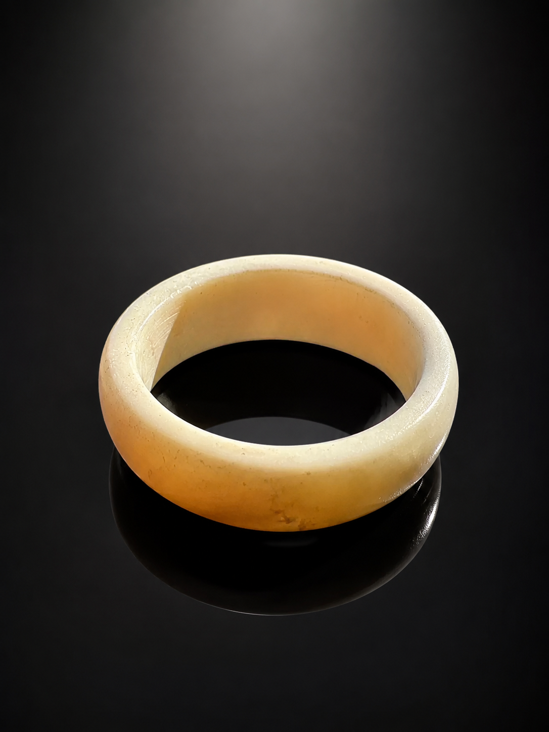 Authentic Tibetan Yak Bone Ring - Smooth Handmade Band