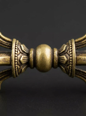 Authentic Tibetan Pure Brass 5-Pronged Vajra Dorje