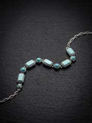 Authentic Tibetan Turquoise & 925 Silver Bracelet