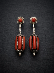 Vintage Handmade Tibetan Drop Earrings
