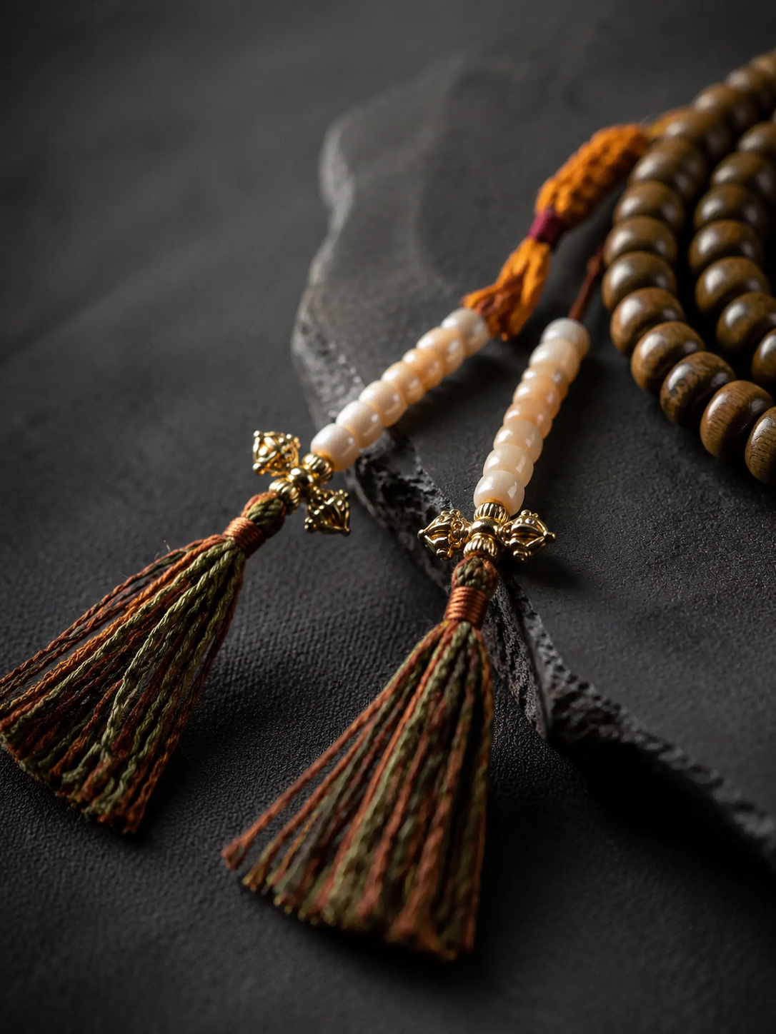 108 Green Sandalwood Mala Beads Tibetan Prayer Necklace