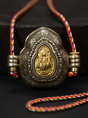 Authentic Tibetan Copper Gau Box Amulet Pendant