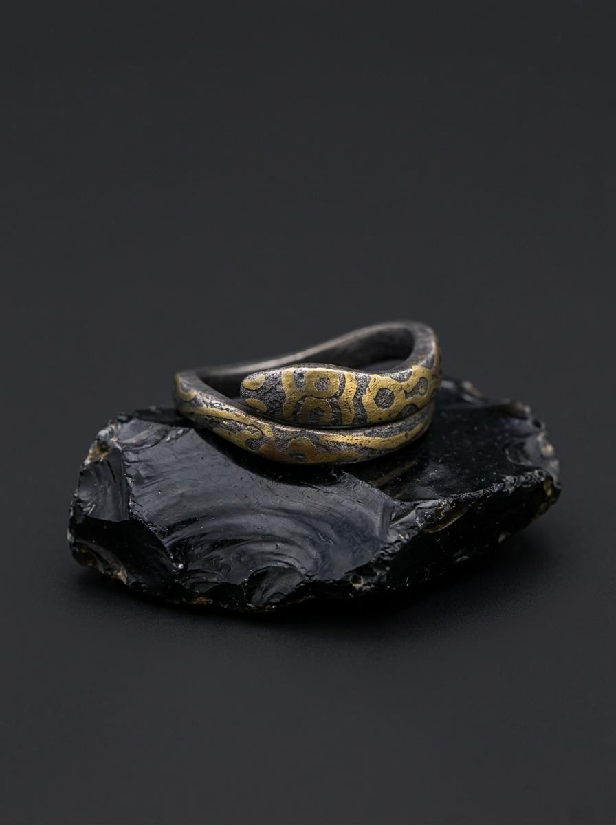 Vintage Tibetan Snake Thumb Ring - Adjustable