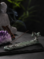 Zen Stone Ceramic Incense Holder for Meditation