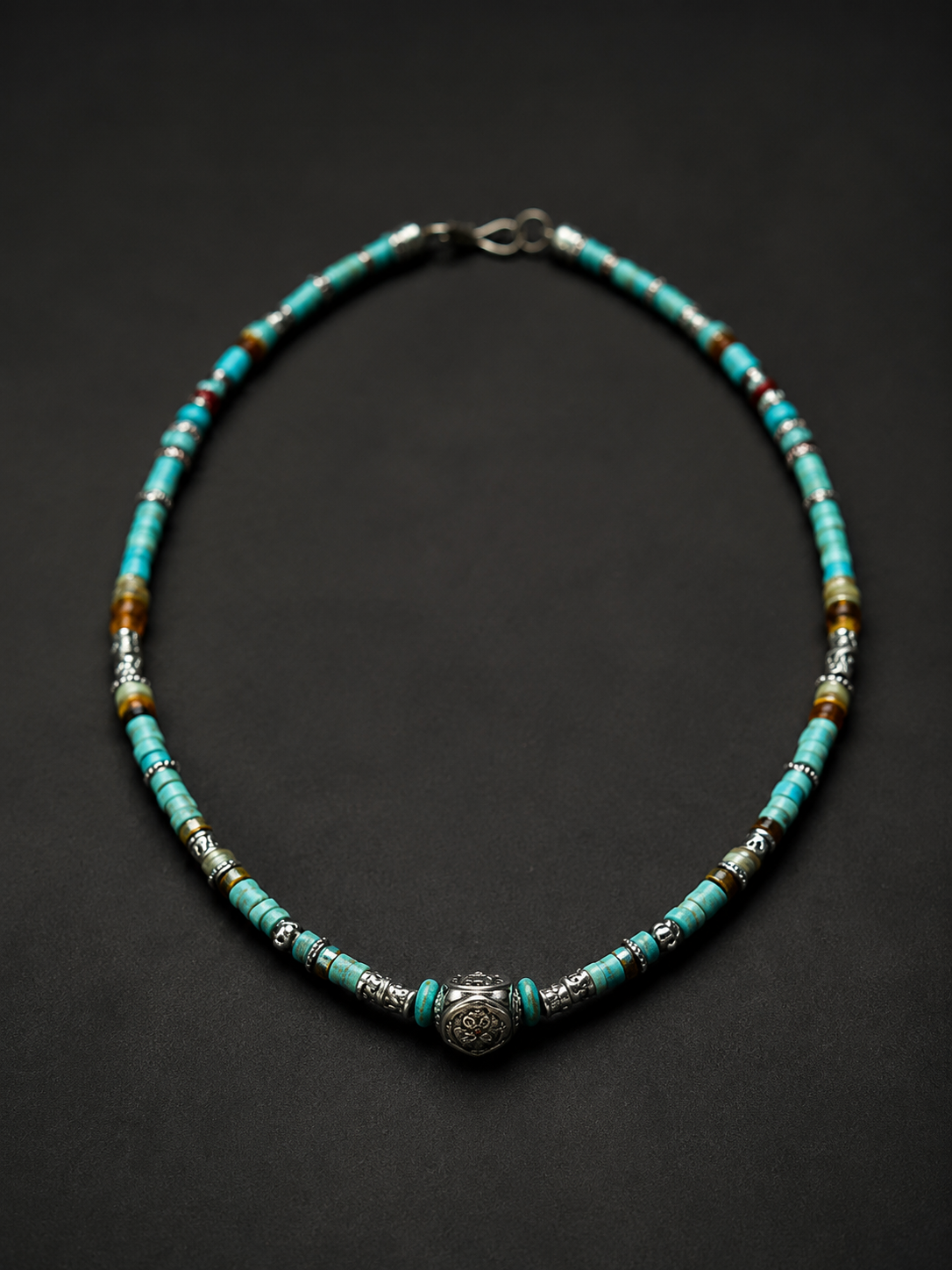 Minimalist Tibetan Handcrafted Beaded Necklace for Men