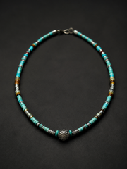 Minimalist Tibetan Handcrafted Beaded Necklace for Men