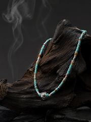 Minimalist Tibetan Handcrafted Beaded Necklace for Men
