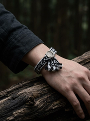 Handmade Tibetan Wool Bracelet: Nomadic Heritage