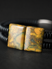 Vintage Tibetan Agate Stone Double Wrap Bracelet
